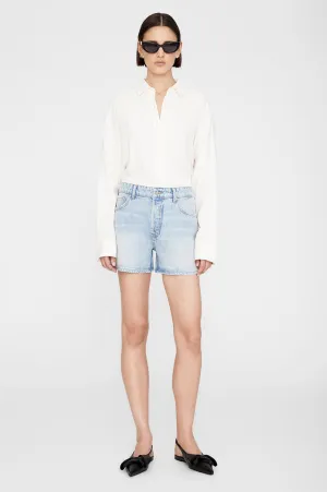 Anine Bing Dalton Short in Bleached Blue