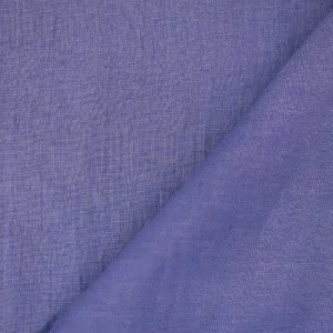 Blue Spence Bryson Solid Slub Irish Wash Linen Woven Fabric