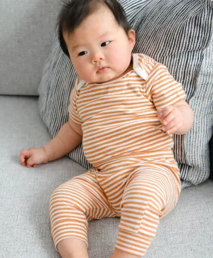 Comfy Baby Leggings - Caramel stripes