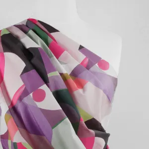 Cotton Voile - Purple Midnight Summer Swim Woven Fabric by Nerida Hansen Sample