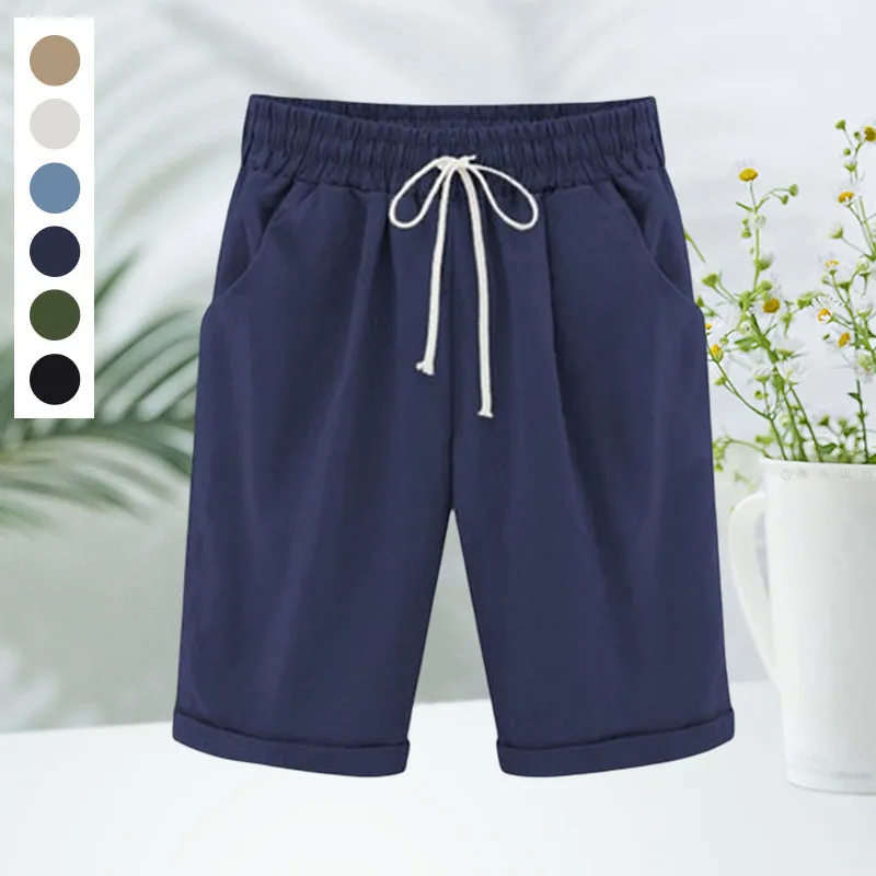 Elastic Waist Casual Comfy Summer Shorts