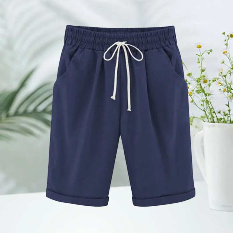 Elastic Waist Casual Comfy Summer Shorts