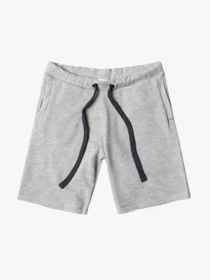 Loopback Cotton Jersey Relaxed Shorts Grey