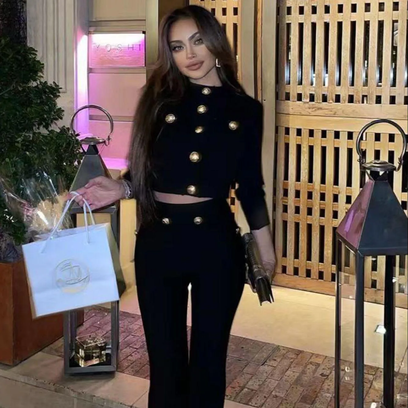 Monaco Black Two Pieces set