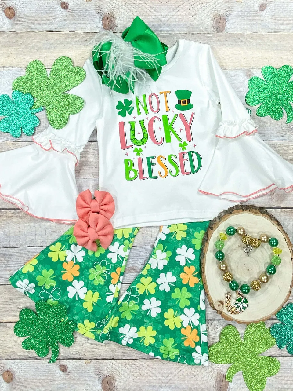 Not Lucky, Blessed Bell Bottom Set