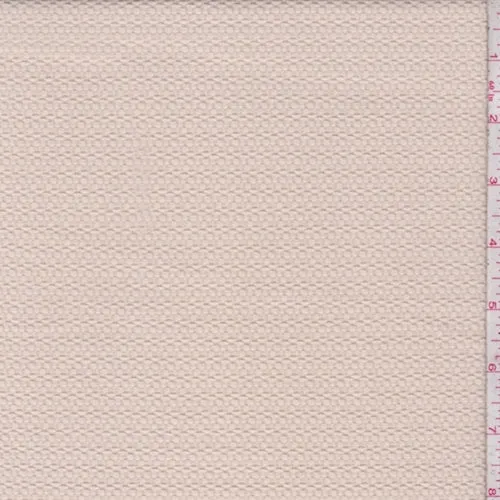 Peach Beige Textured Techno Knit Fabric