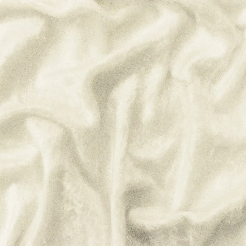 Pearl White Crushed Rayon-Poly Spandex Stretch Velvet Knit Fabric