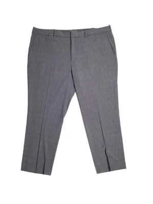 Perry Ellis Portfolio Mens Modern Fit Stretch Dress Pants Grey 34 x 32