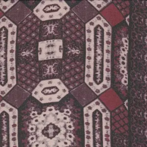 Plum/Ruby Diamond Deco Stripe Chiffon Fabric