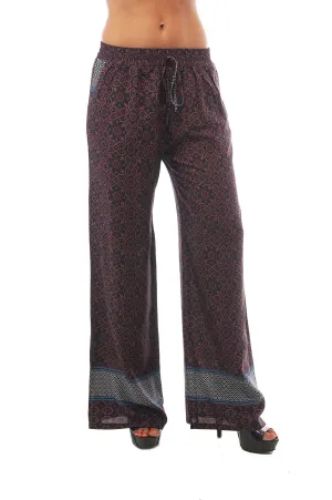 Printed Bootleg Flare Pants