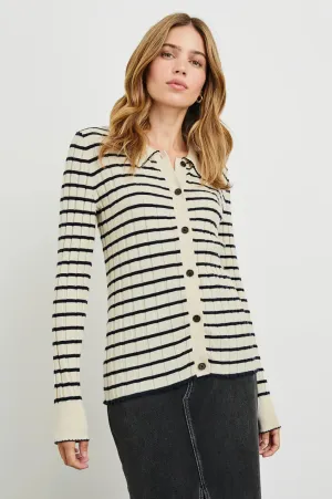 Rails - Aurelia top in Ivory Navy