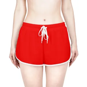 Red Women's Relaxed Shorts