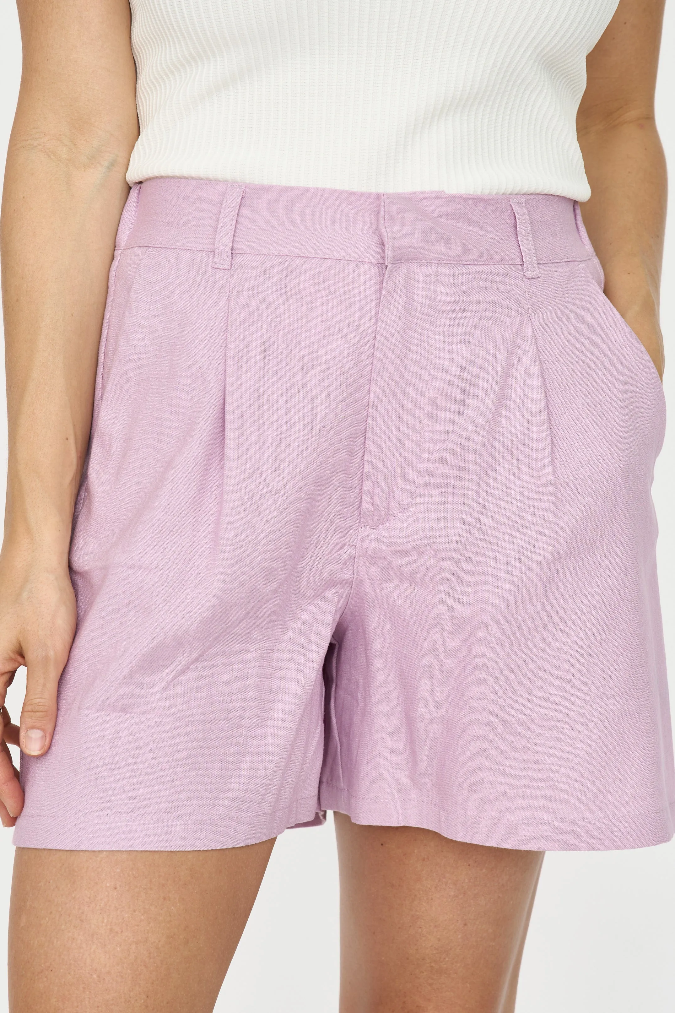 Relaxed Linen Shorts