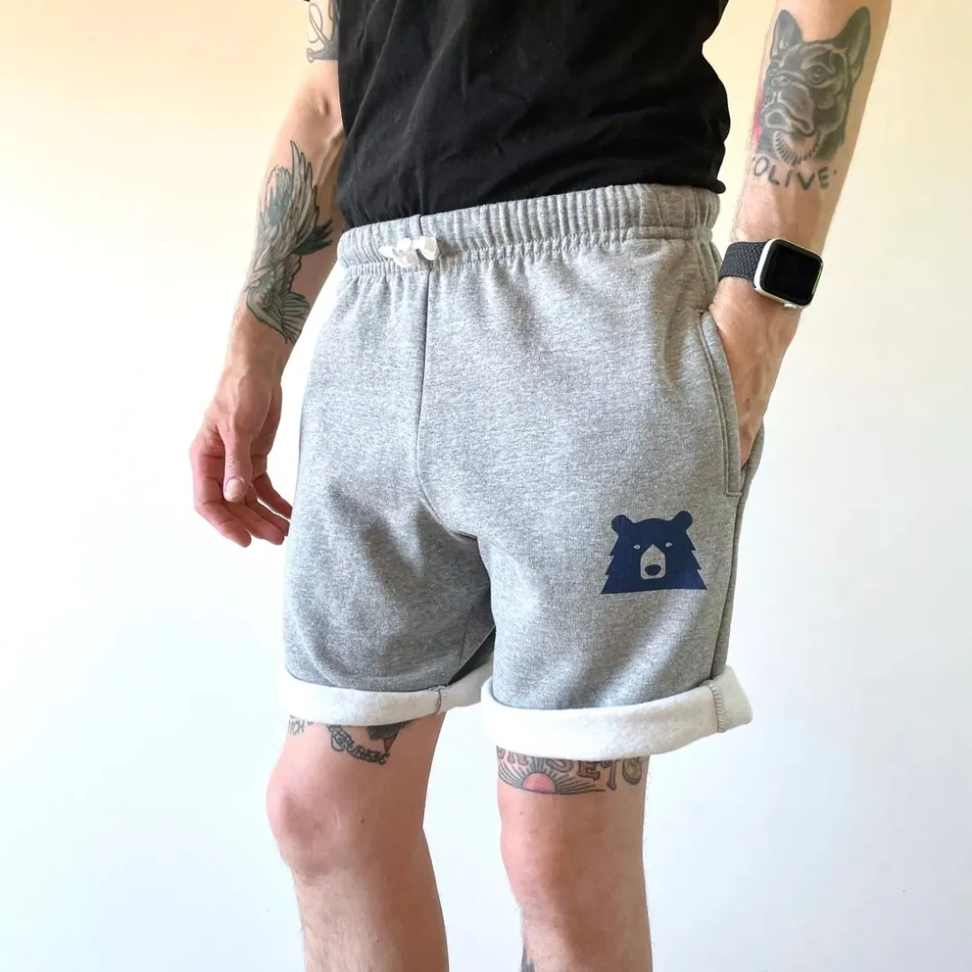 Relaxed Sweat Shorts (Grey Marl   Navy)