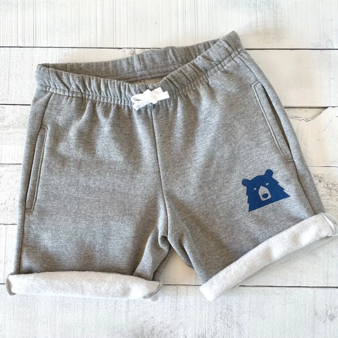 Relaxed Sweat Shorts (Grey Marl   Navy)