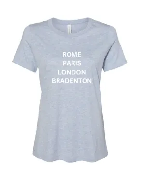 Rome Bradenton Tee Heather Blue