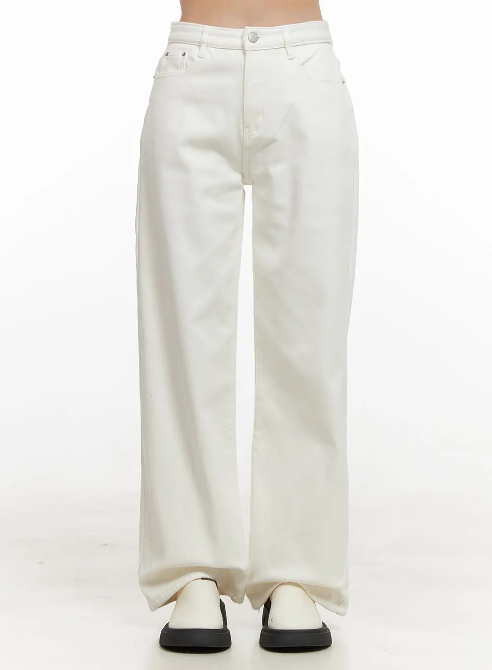 Solid Comfy Wide-Leg Pants OD412