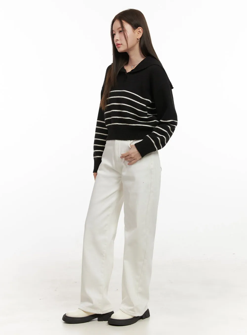 Solid Comfy Wide-Leg Pants OD412
