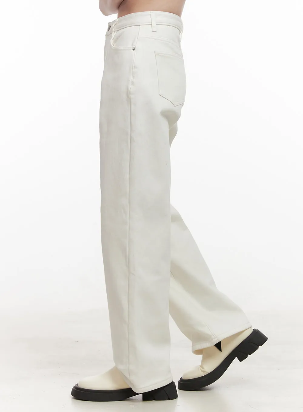 Solid Comfy Wide-Leg Pants OD412