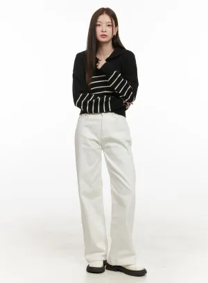 Solid Comfy Wide-Leg Pants OD412
