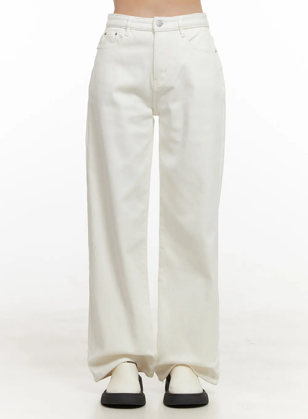 Solid Comfy Wide-Leg Pants OD412