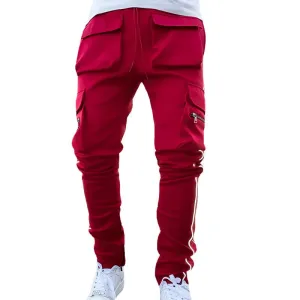 Sports Pants Men's Casual Pants Trendy Brand Loose Straight Reflective