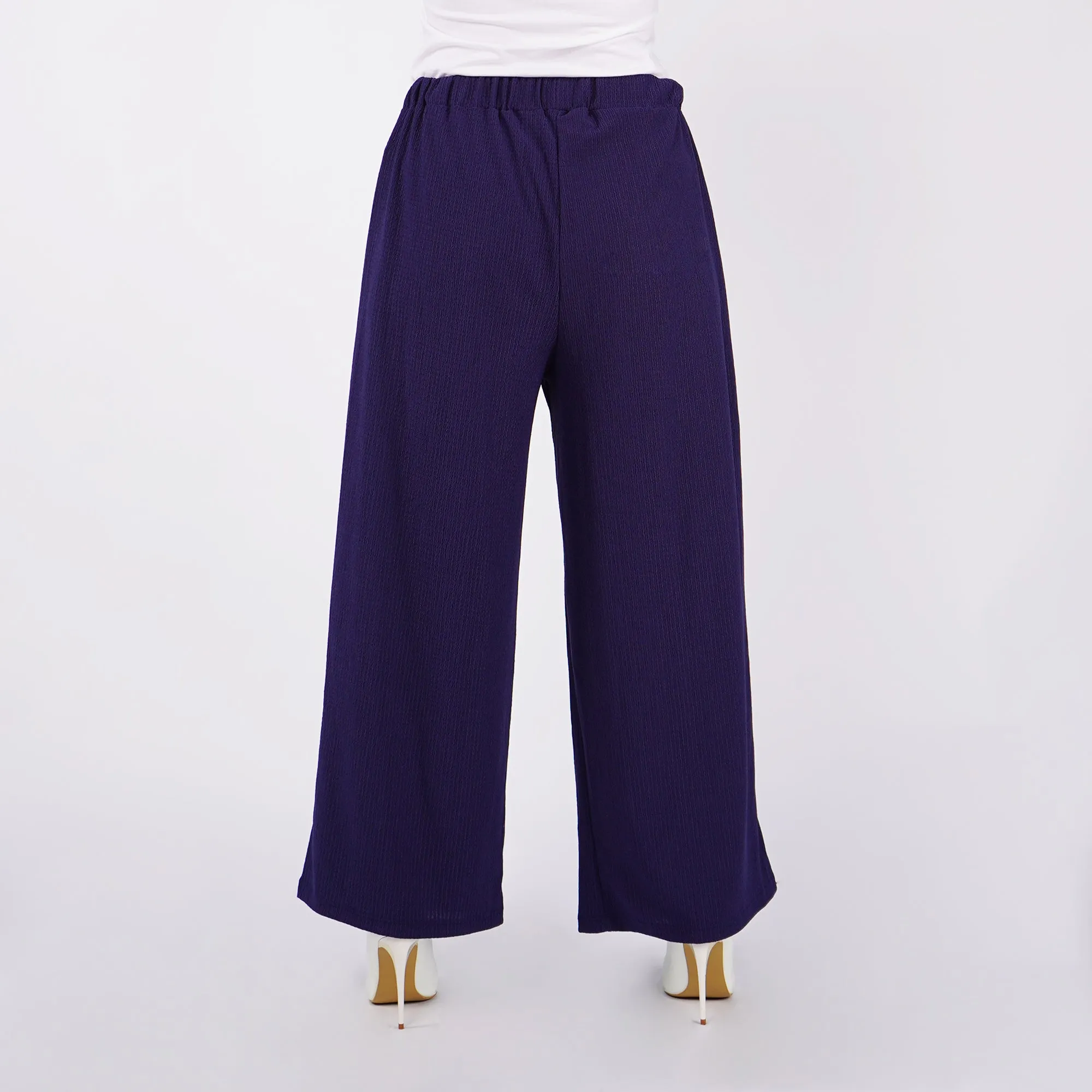 Stylistic Mr. Lee Ladies Basic Non-Denim Cullotes Pants 155710-U (Navy)