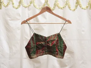 Two tone colour, soft silk, Hand embroidery blouse