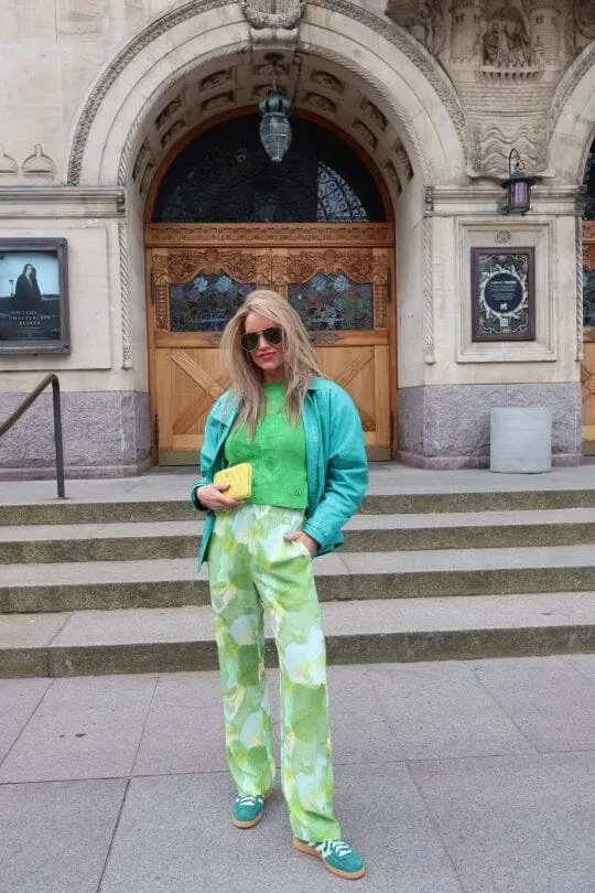 Valentin Studio - Comfy Batik Pants - Green